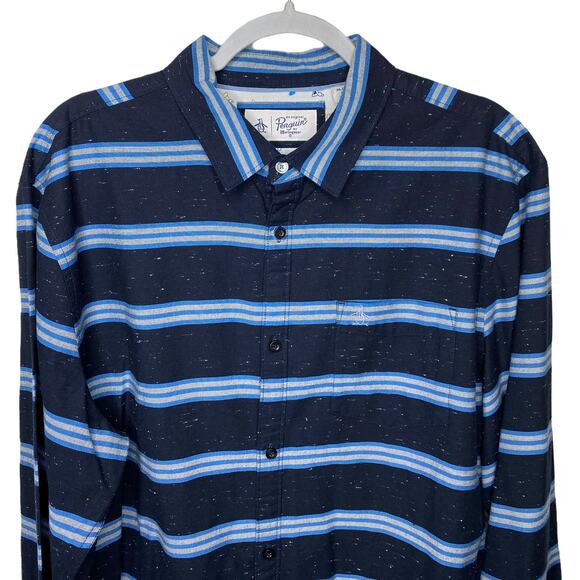 Original Penguin By Munsingwear Men's Long Sleeve Button Up Shirt Size XL - Picture 7 of 7